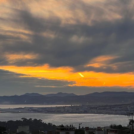 Agreable 3 Pieces Climatise Avec Vue Mer Et Parking Villefranche-sur-Mer Exterior foto