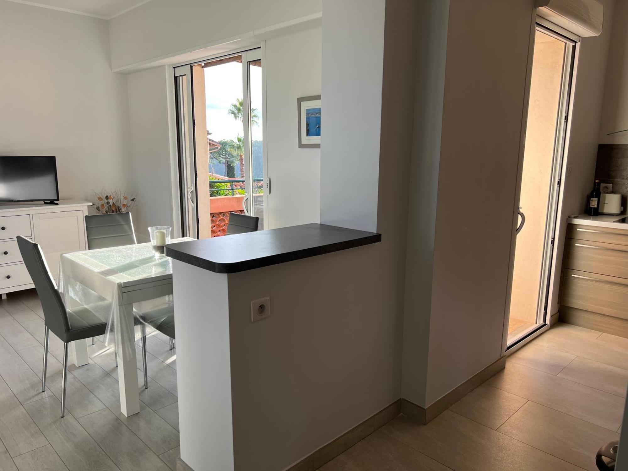 Agreable 3 Pieces Climatise Avec Vue Mer Et Parking Villefranche-sur-Mer Exterior foto